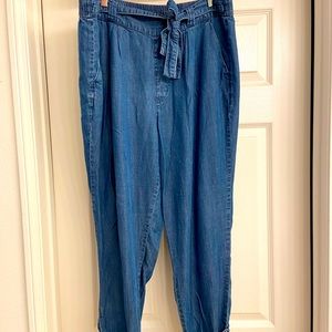 NY & Co High-Waist Paper Bag Jeans NWOT